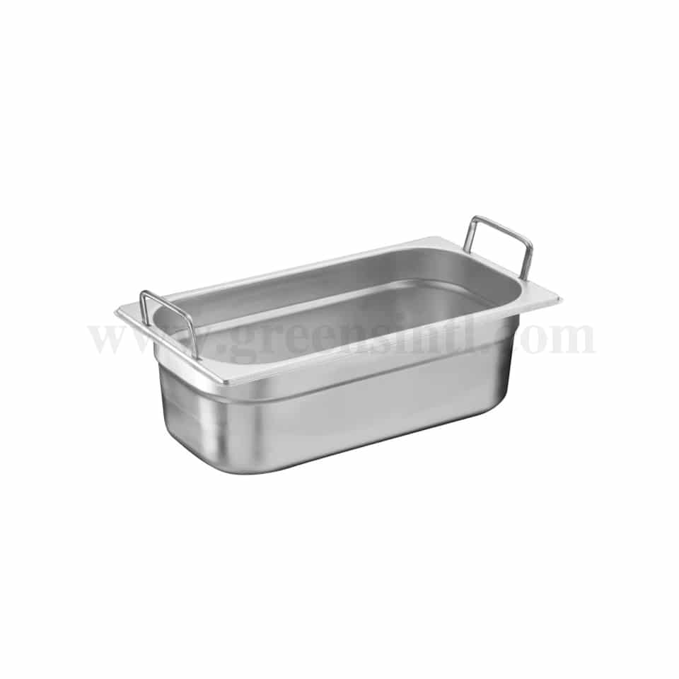 THERMOHAUSER Stainless Steel GN 1/3 container with Foldable Handles h150mm-5.5 L