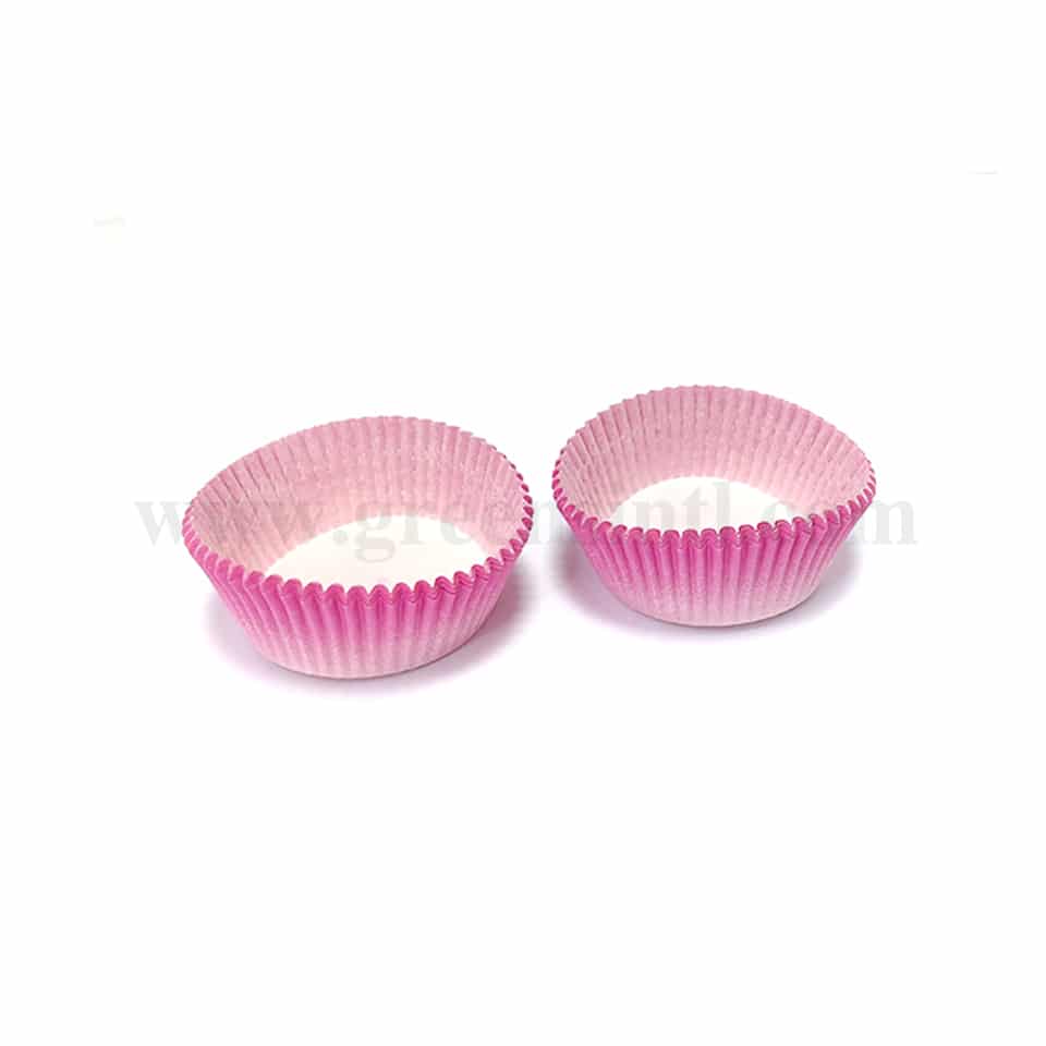 GREENS Baking Cups / Cupcake Cases Pink D 45/35 x h 15 mm-1000 Pcs