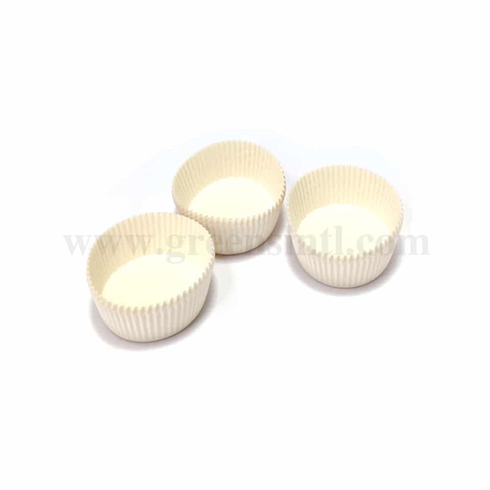 GREENS Paper Cupcake Cases / Baking Cups white D 40/30 x h 25 mm-1000 Pcs