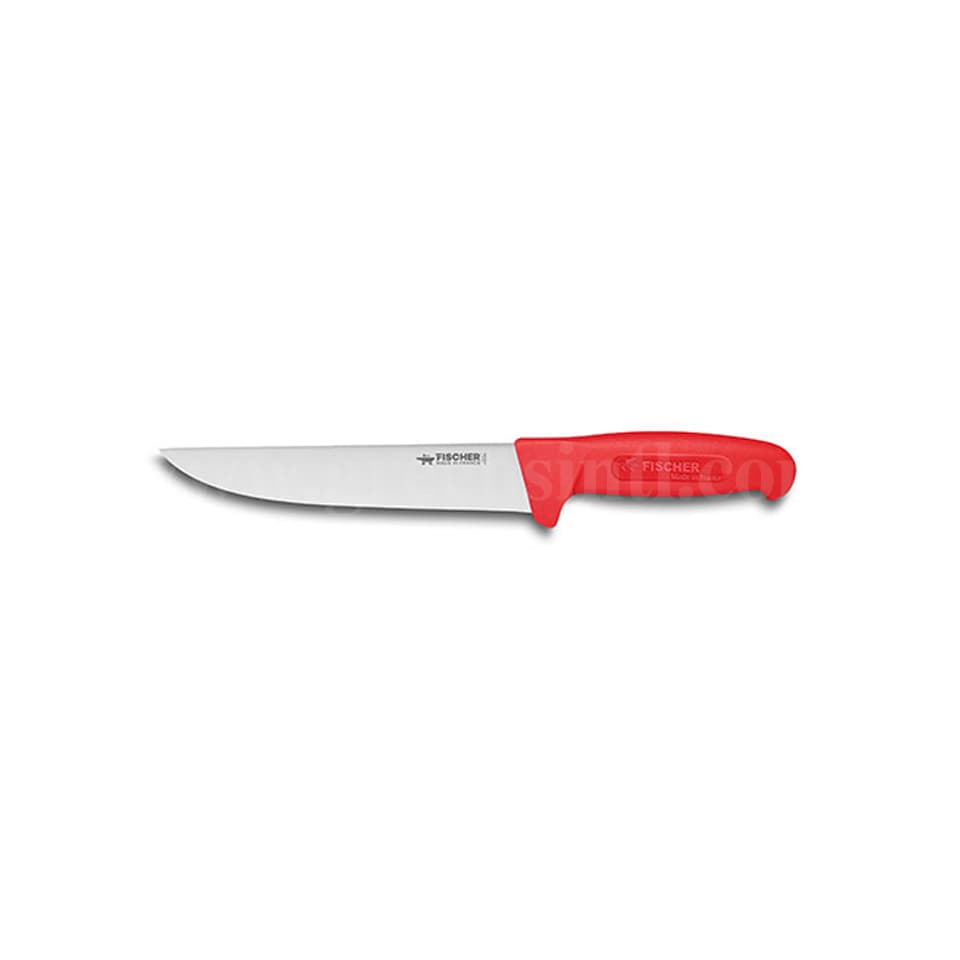 FISCHER BARGOIN Butcher Knife Red Handle 230 mm