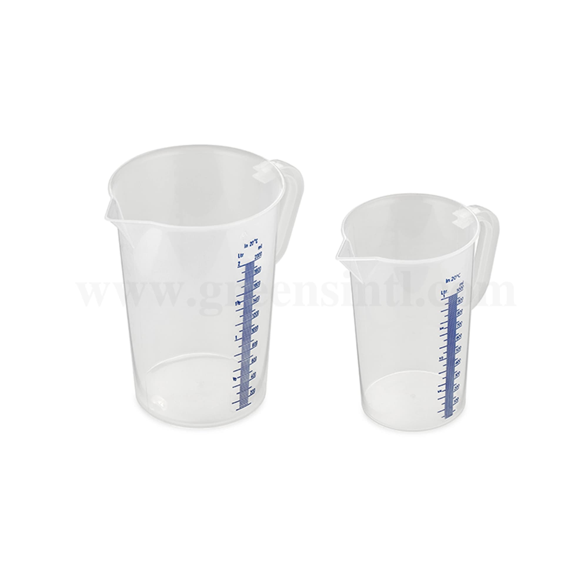 THERMOHAUSER Measuring jug with closed handle with blue measuring-5 L