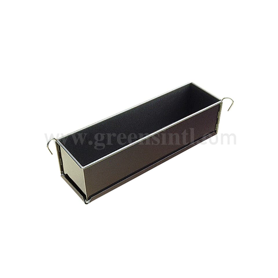 GOBEL Non-stick Plain long pâté (mini) hinged Removable base -300 x 80 x 80 mm