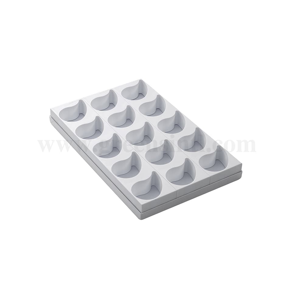 MARTELLATO Plastic Mould For Monoportions Comma 92 x 60 x h 40 mm-15 Pcs