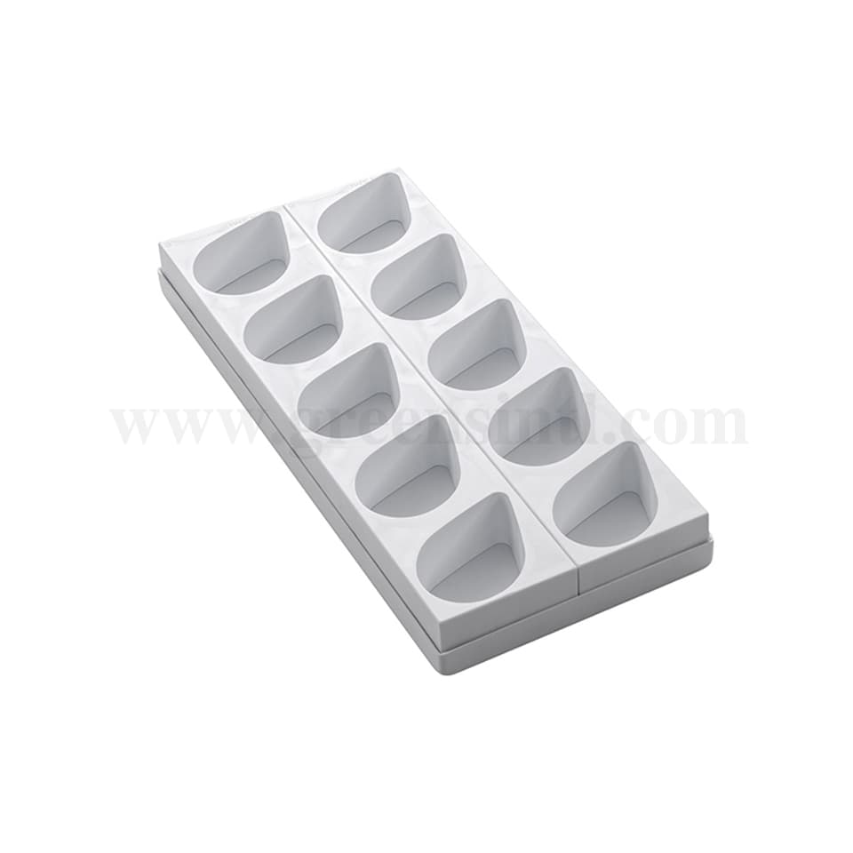 MARTELLATO Plastic Mould For Monoportions Drop 89 x 57.5 x h 40 mm-10 Pcs