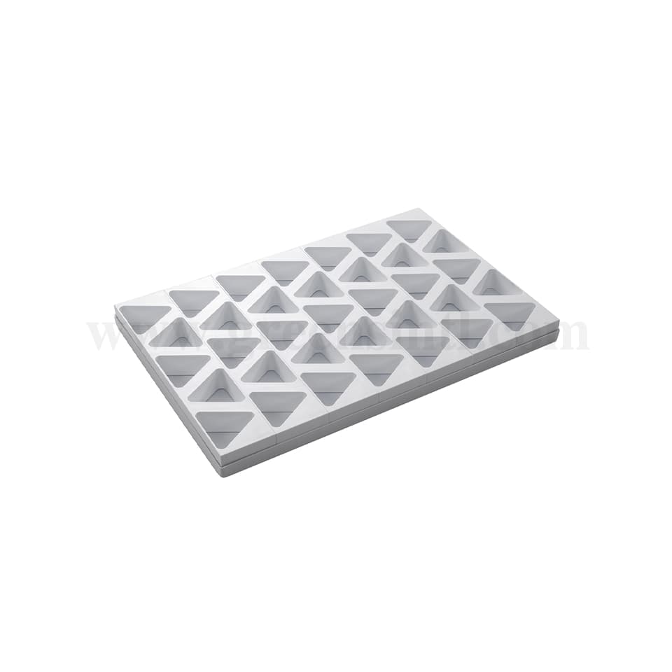 MARTELLATO Plastic Mould For Monoportions Triangle 83 x 73 x h 40 mm-35 Pcs