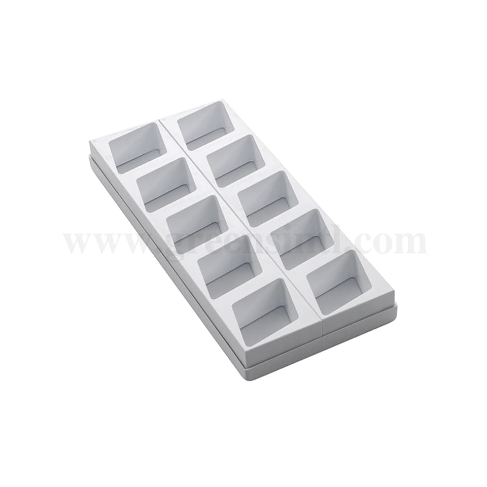 MARTELLATO Plastic Mould For Monoportions Rhombus 101 x 68.5 x h 40 mm-10 Pcs
