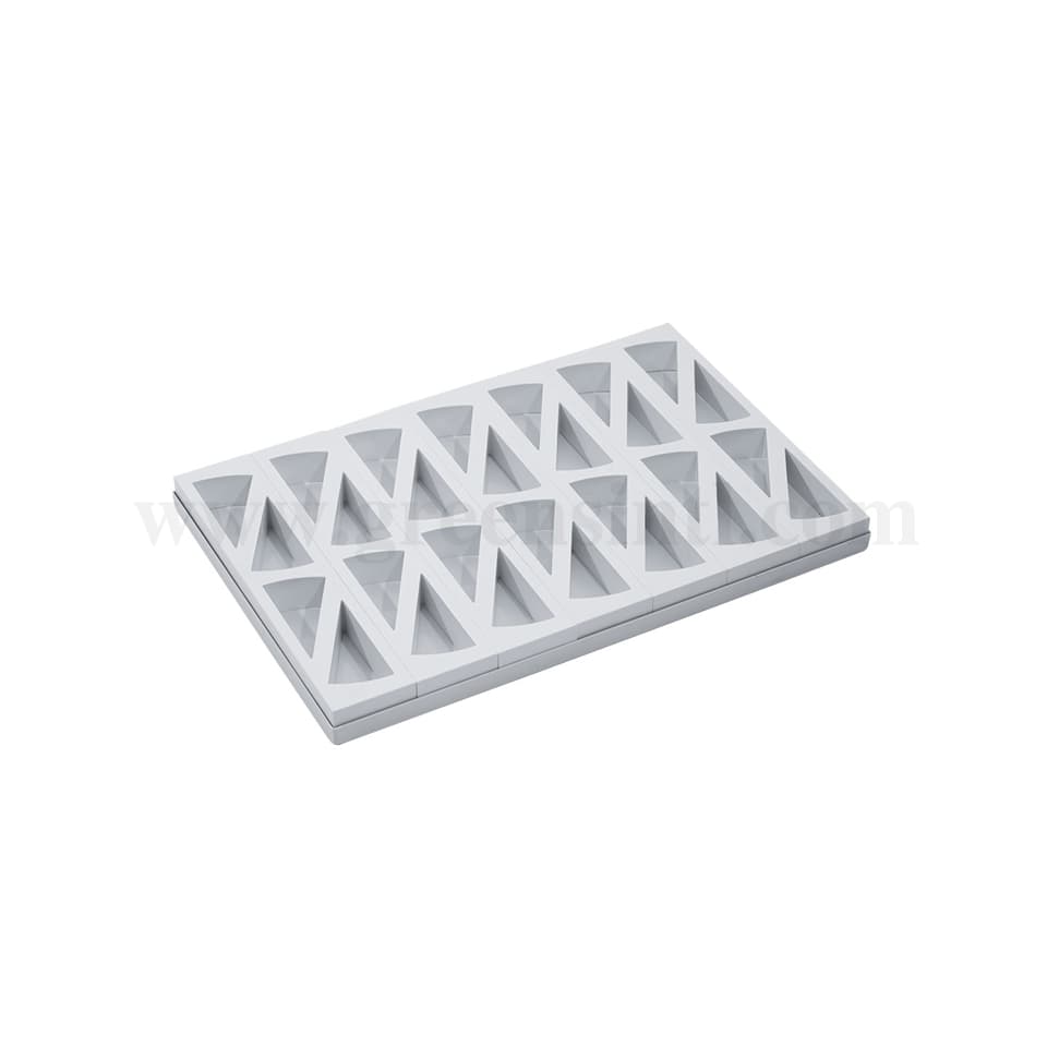 MARTELLATO Plastic Mould For Monoportions Cake slice 117 x 62 x h 40 mm-28 Pcs