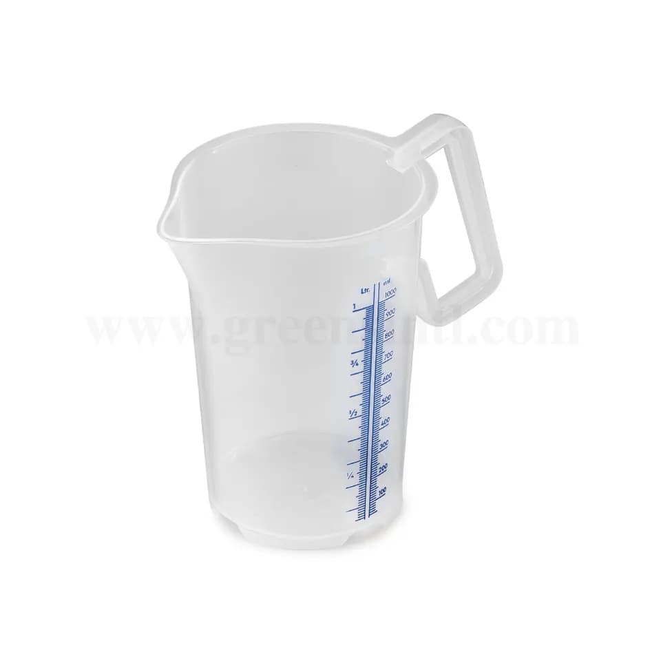 THERMOHAUSER Measuring Jug closed Handle with Blue Marking-1 L