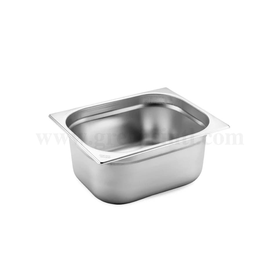 THERMOHAUSER Stainless steel GN 1/2 container without handles h150 mm-8.5 L