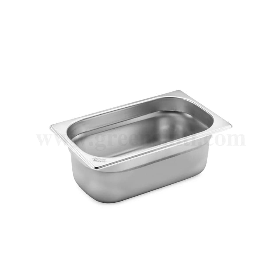 THERMOHAUSER Stainless steel GN 1/4 container without handles h100 mm-2.5 L