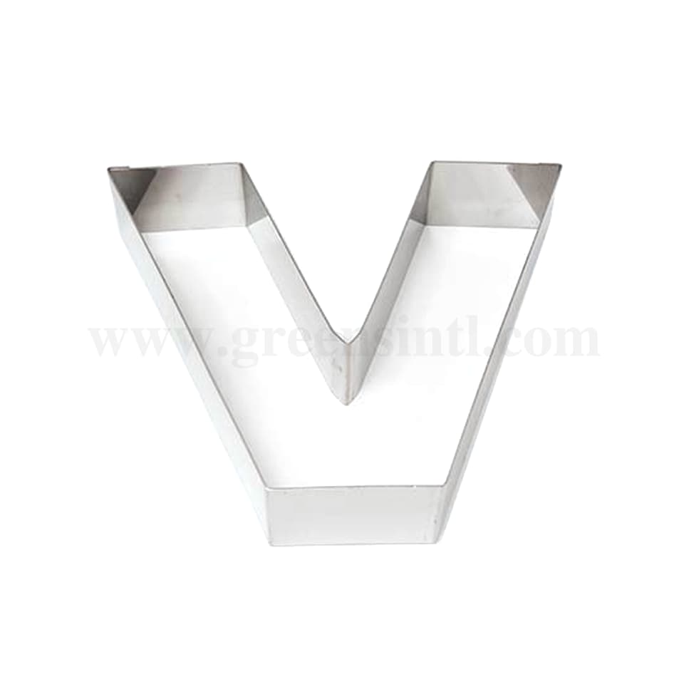 GOBEL Cake Ring Letter 'V' Shape 200 x 210 x h45mm