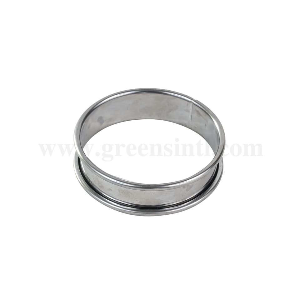 GOBEL Stainless steel Tart ring rolled edges D 100 x h20 mm